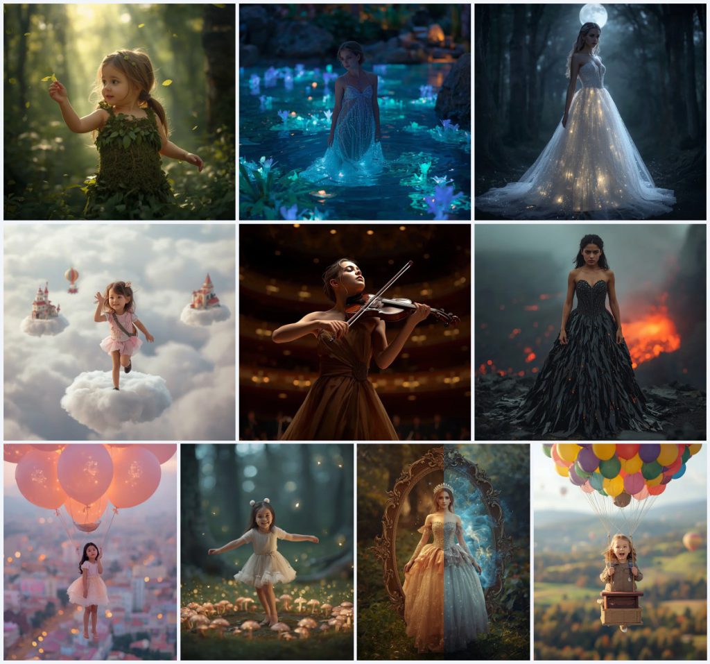 Best 10 Beautiful Girl’s AI Prompts for Dreamy Cloudscape Photoshoots | prompt for girl pic