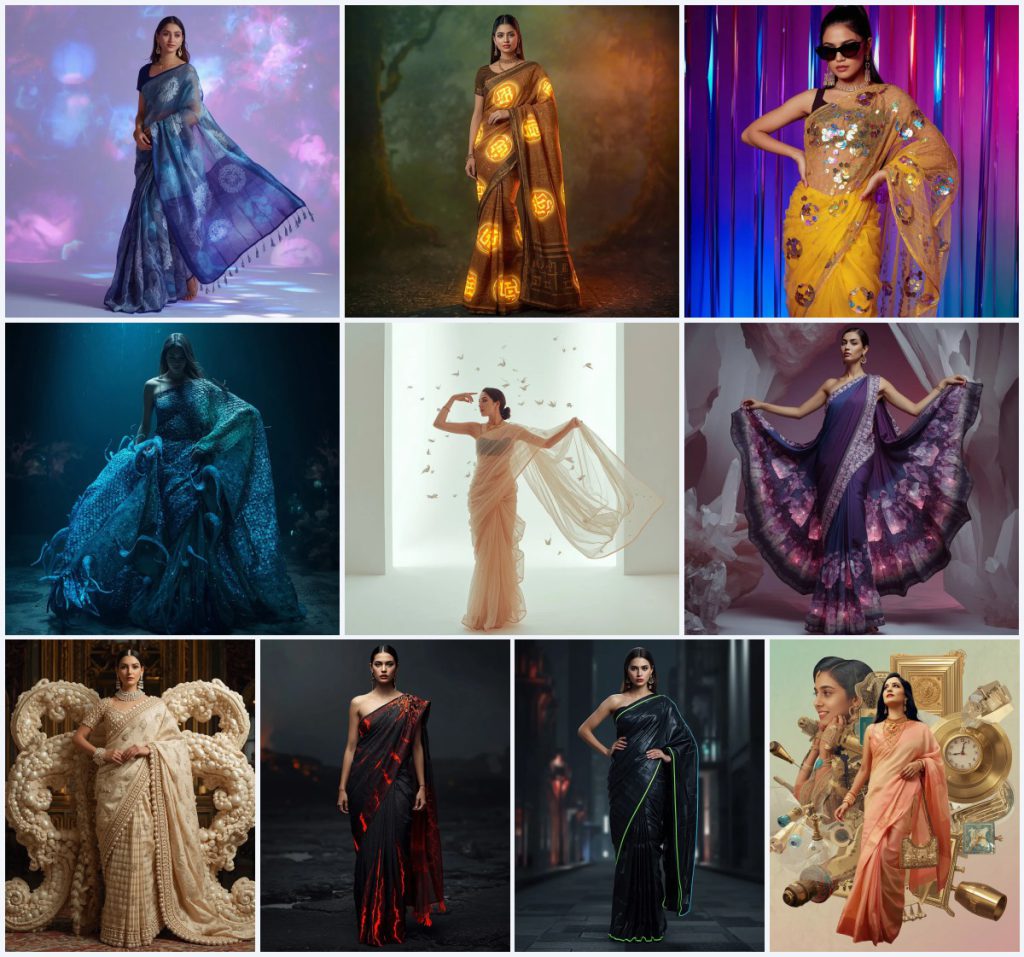Best 10 Joyful Saree AI Prompts for Radiant Portrait Photography | new ai prompt girl instagram