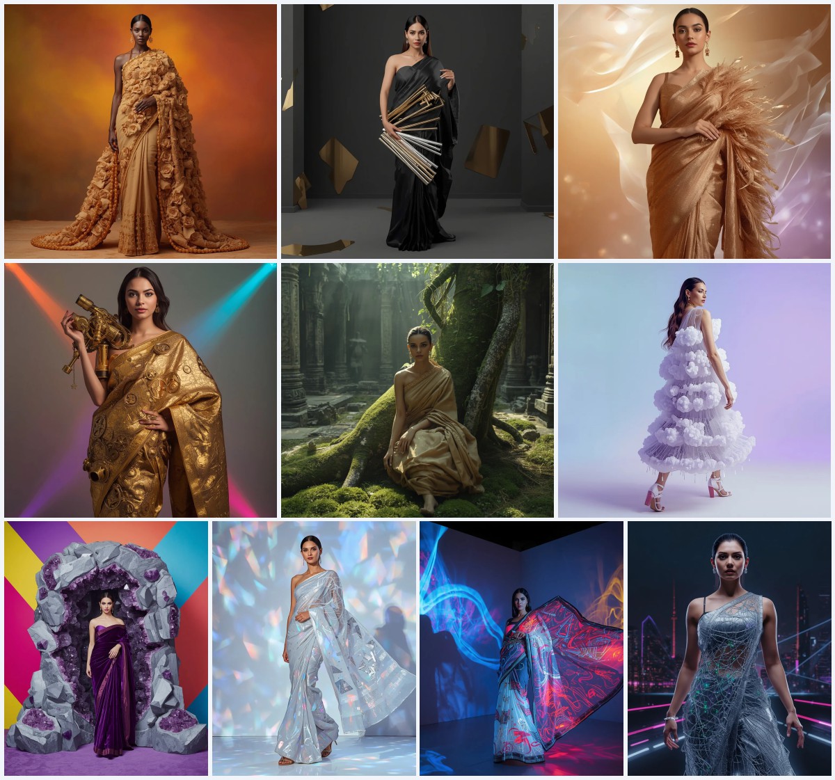 Best 10 Warrior Saree AI Prompts for Powerful Historical Figures Photography | saree prompt for women pdf