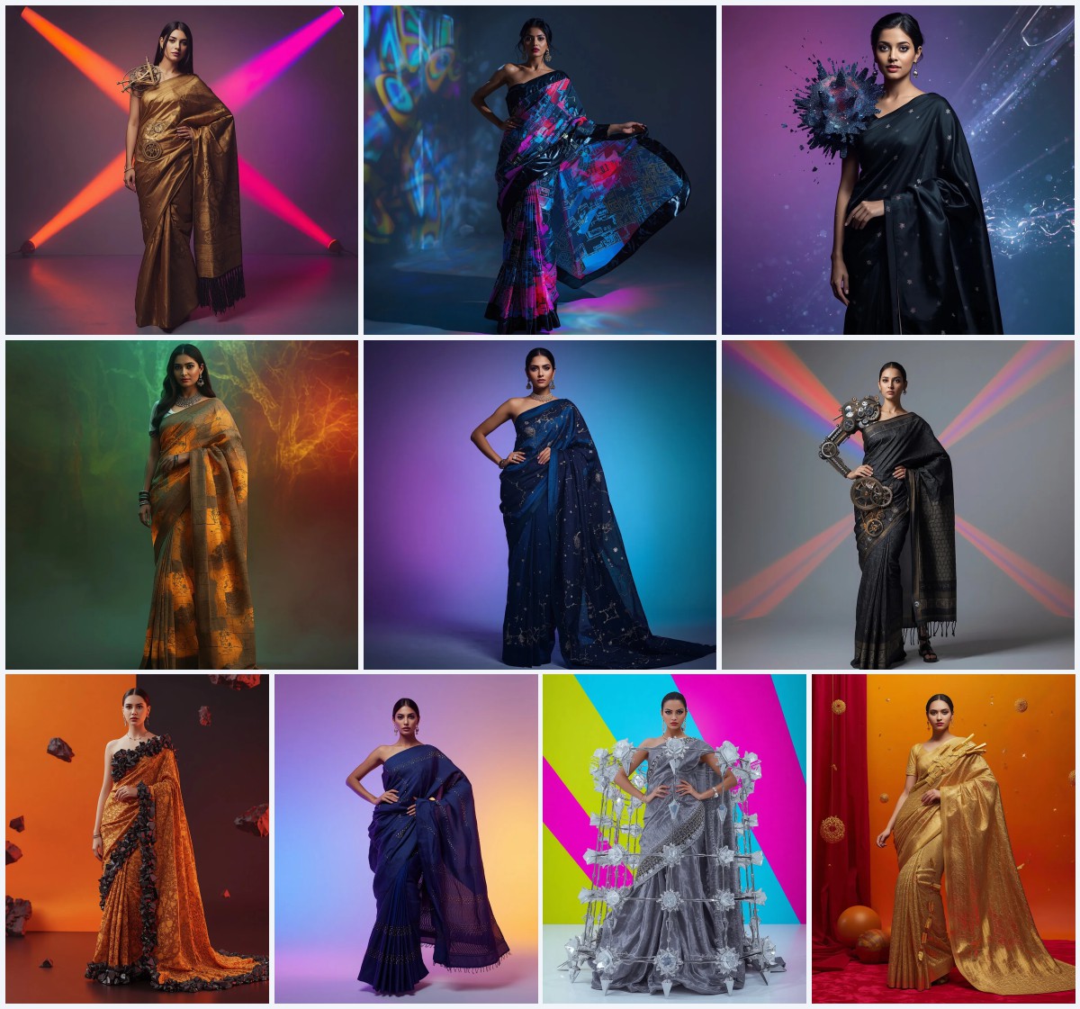 Top 10 Romantic Saree AI Prompts for Ethereal Petal Shower Photography | free prompt text