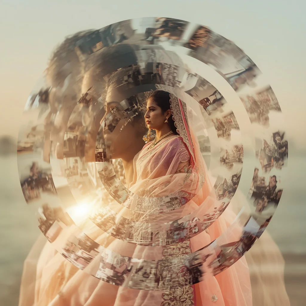A Surreal Cinematic Collage within a Recursive Time Loop — AI image prompt