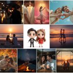 Best 10 Serene Couple AI Prompts for Beach Sunset Engagements