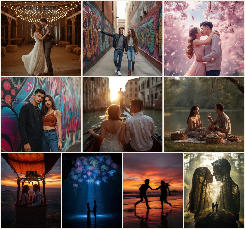 New 10 Playful Couple AI Prompts for Fun-Filled Lifestyle Shots